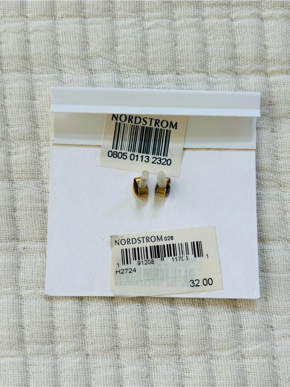 Madewell Heart Breaker Earrings Sterling Silver Posts in Brushed Gold NWT